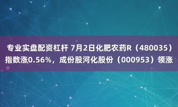 专业实盘配资杠杆 7月2日化肥农药R（480035）指数涨0.56%，成份股河化股份（000953）领涨